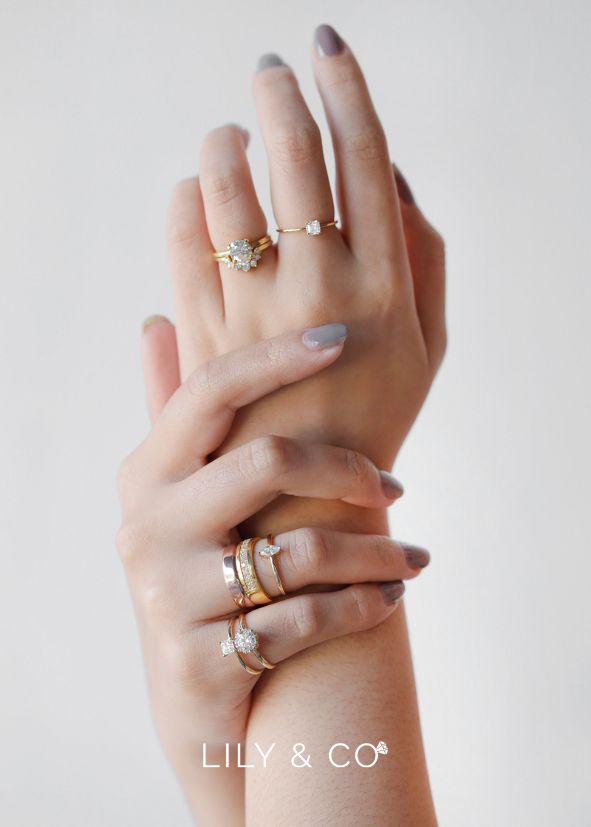 Lily & Co Engagement Ring and Promise Rings