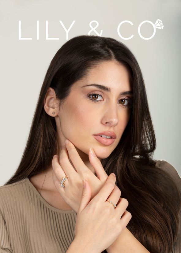 Lily & Co Engagement Ring and Wedding Rings